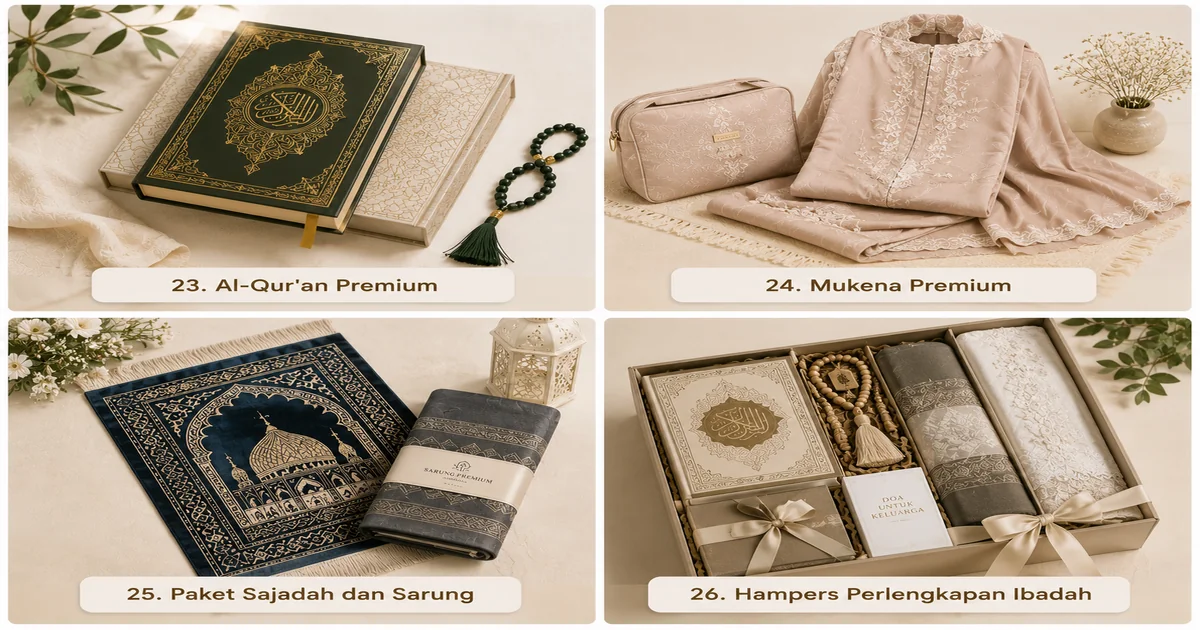 Inspirasi kado untuk pernikahan dalam bentuk perlengkapan ibadah dan spiritual